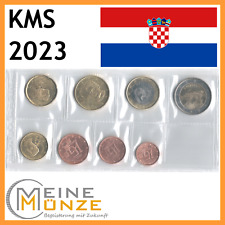 Kroatien 2023 Kursmünzensatz Euro 1ct bis 2 Euro KMS bankfrisch in Blister