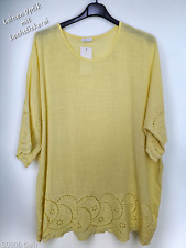 Damen Shirt Leinen Optik