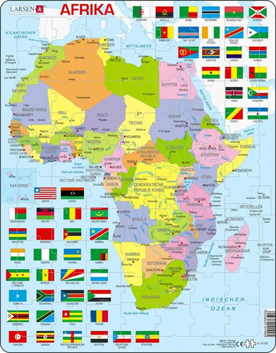 Puzzle afrika - afrika, (politisch)