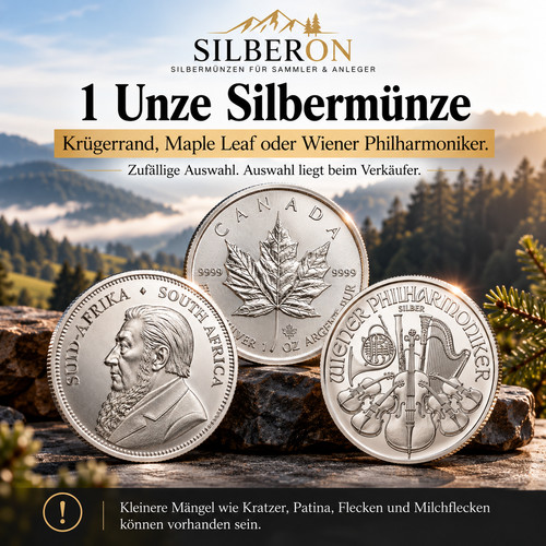 Unze silbermünze 999 silber - unze,