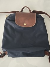 Longchamp Damen Le Pliage Rucksack Backpack Canvas Marine Navy Dunkelblau