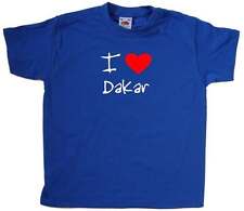 I Love Heart Dakar Kinder T-Shirt