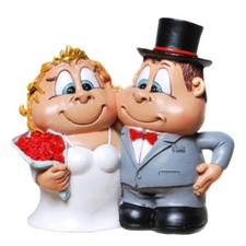 Funny Spardose "Brautpaar" mit