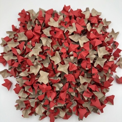 Verpackungschips rot braun - verpackungschips, rot-braun