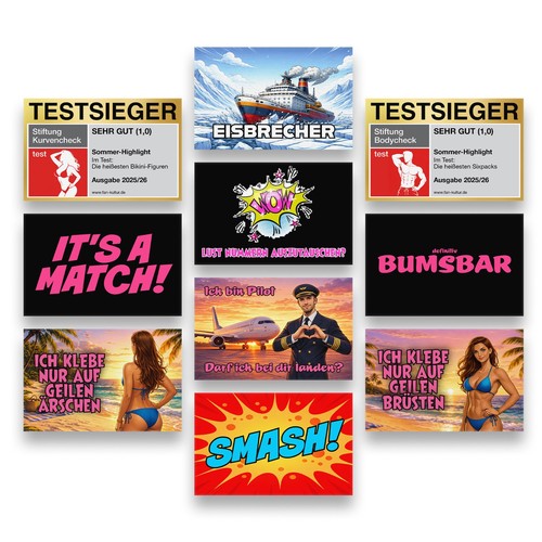 100x malle sticker party - 100x,