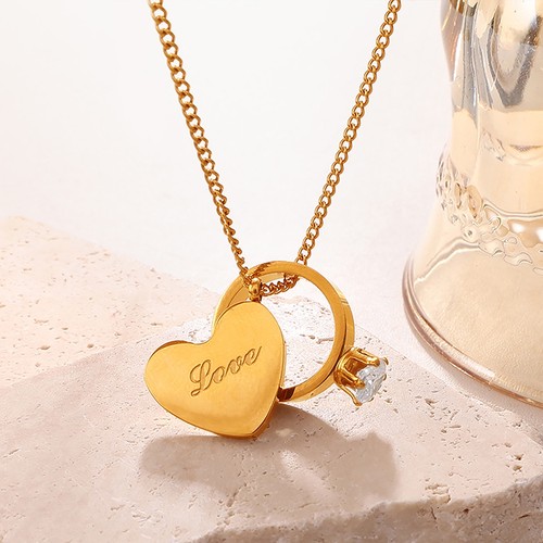 Herz halskette gold - herz, damen