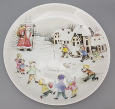 Arzberg schöner großer WEIHNACHTSTELLER 'im Schnee' Ø ca. 25,7 cm TOP