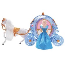 Prinzessin Pferd & Kutsche Puppe Spielset Geschenk zu Weihnachten Geburtstag für Kinder Alter 3+