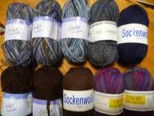 Sockenwolle 4fach verschiedene Marken Reste