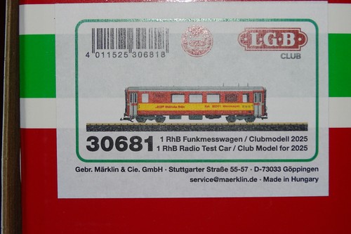 Lgb 30681 rhb funkmesswagen - rhb,