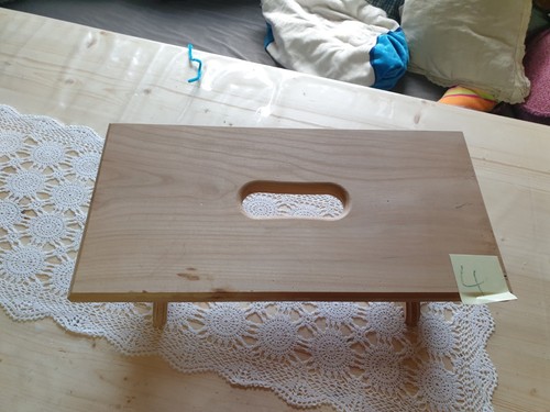 Fußbank holz braun rustikal - holz,