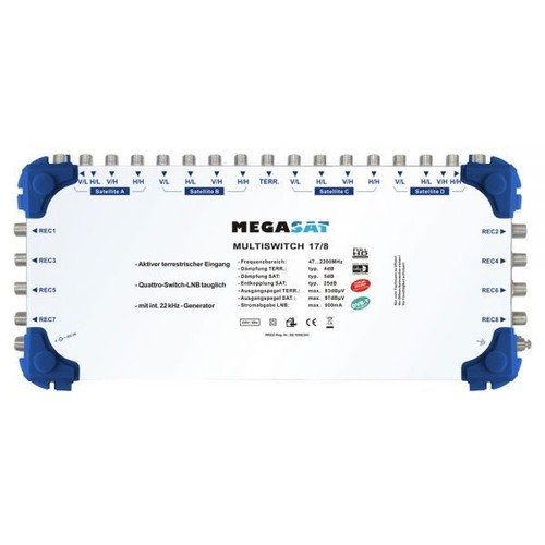 Megasat multischalter 8 - megasat, 17/8