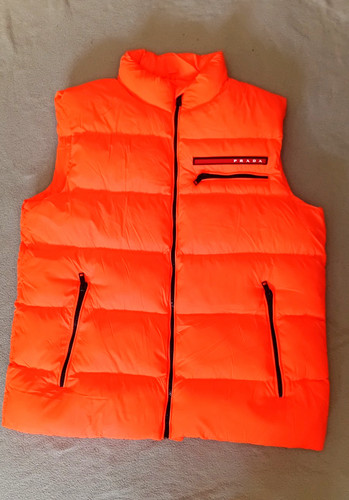Prada herren steppweste orange - herren,