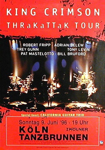 King crimson konzertplakat - king,