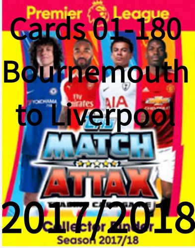 Karten 180 match attax - match,