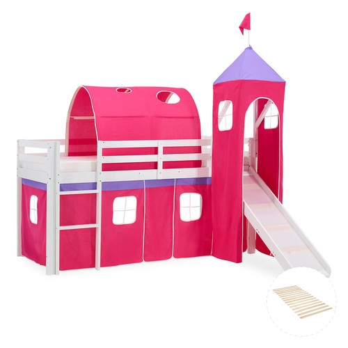 Hochbett 90x200 kinderbett mit - hochbett,