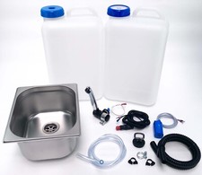 12V Camping Spüle Bausatz mit 19L Kanister Spülbecken Waschbecken Set Wohnmobil