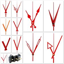 Quarz-Uhrwerk lautlos kein Ticken geräuschlos Uhrzeiger Satz Zeiger Set Alu ROT