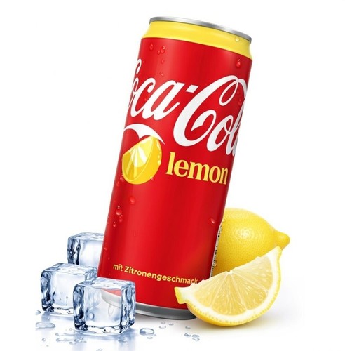 Coca cola lemon 330ml - cola,