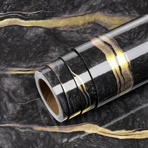 Klebefolie marmor schwarz gold - klebefolie,