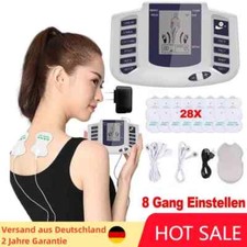 TENS Gerät EMS 8-in-1 Reizstrom Schmerztherapie Elektrotherapie Massage Pads DE