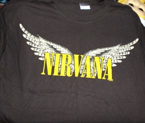 Nirvana shirt schriftzug - t-shirt,