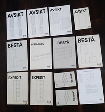 12 x IKEA Aufbau-Anleitung - Avsikt - Besta - Expedit - Leddberg + Preisliste