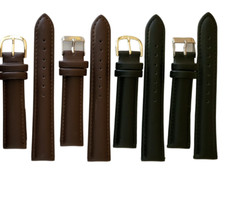 Uhrenarmbänder leicht gepolstert (XL) Leder 8 bis 24mm Herren Damen Uhrenarmband