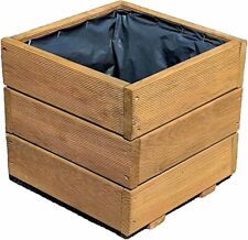 Pflanzkasten aus Holz Kübel für Blumen  Garten Terrasse Balkon D26 30-60cm