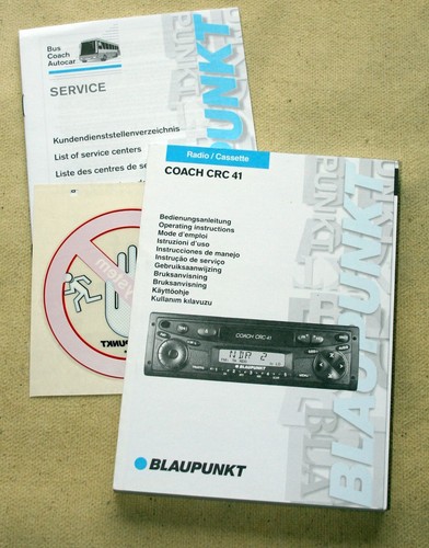 Anleitung blaupunkt coach crc - blaupunkt,