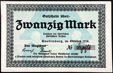 Quedlinburg 1918 mark - quedlinburg,