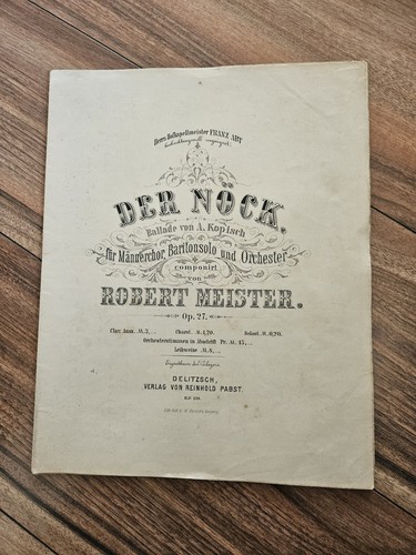 Altes notenheft der nöck für - altes,