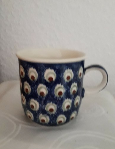 Bunzlauer keramiktasse - bunzlauer, keramiktasse/
