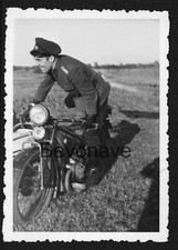 Foto BMW R52 mit Steib Seitenwagen 1949 mit russischem Offizier