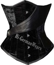 Unterbrustkorsett Schwarz Samt