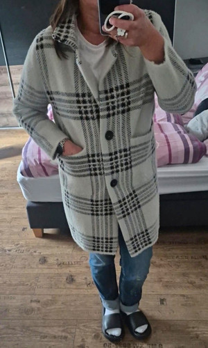Damen wollmantel lang - damen, xl