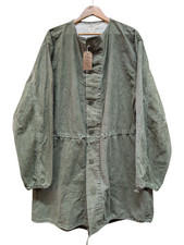 Vintage US Army 1964 Protective Vesicant Green Coat Size Small (OVERSIZED) #457