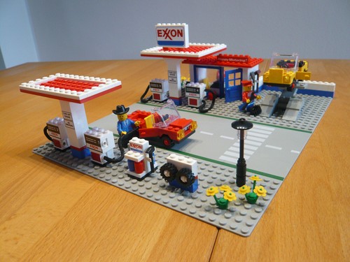 Lego city exxon tankstelle - lego,
