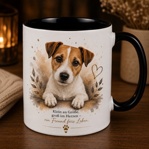 Tasse keramik jack - russel, hund