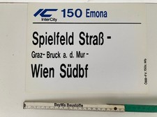Zuglaufschild innen aus ÖBB