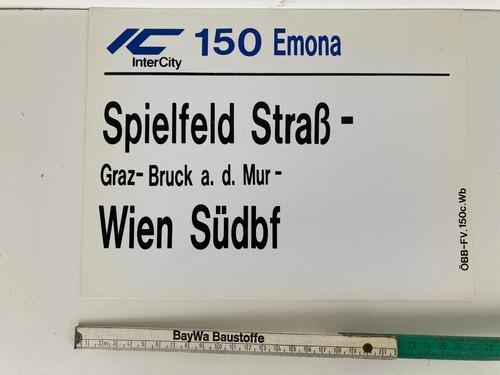 Zuglaufschild innen aus öbb - aus,