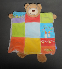 KALOO SCHMUSETUCH  HANDPUPPE SCHNUFFELTUCH BÄR  BUNT  MOTIV  TORTE