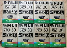 Set 8x Fuji SVHSC Super VHS Pro 30 Video Kamera Camcorder Kassette SE-30 - NEU ⚡