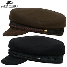 Sterkowski CHANDLER Wolle Kapitänsmütze Elbsegler Schiffermütze Jacht Marine