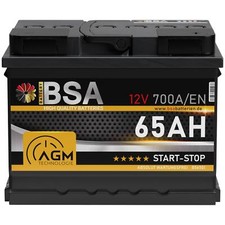 BSA AGM Batterie 12V 65Ah 700A