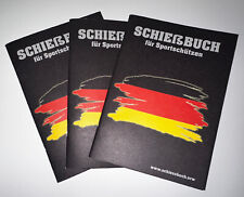 3x Schießbuch für