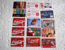 Coca-Cola Telefonkarten Konvolut #7 15 diverse Motive USA Australien Peru CH FR