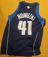 Dirk Nowitzki Dallas Mavericks Nike Swingman Jersey Trikot NBA blau blue Sz. L 