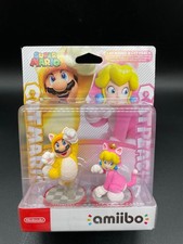 Cat Mario & Cat Peach - Super Mario -Nintendo Amiibo - OVP/BOXED  # NEU / OVP