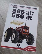 Fiat Schlepper 566 und 566 DT Original Prospekt